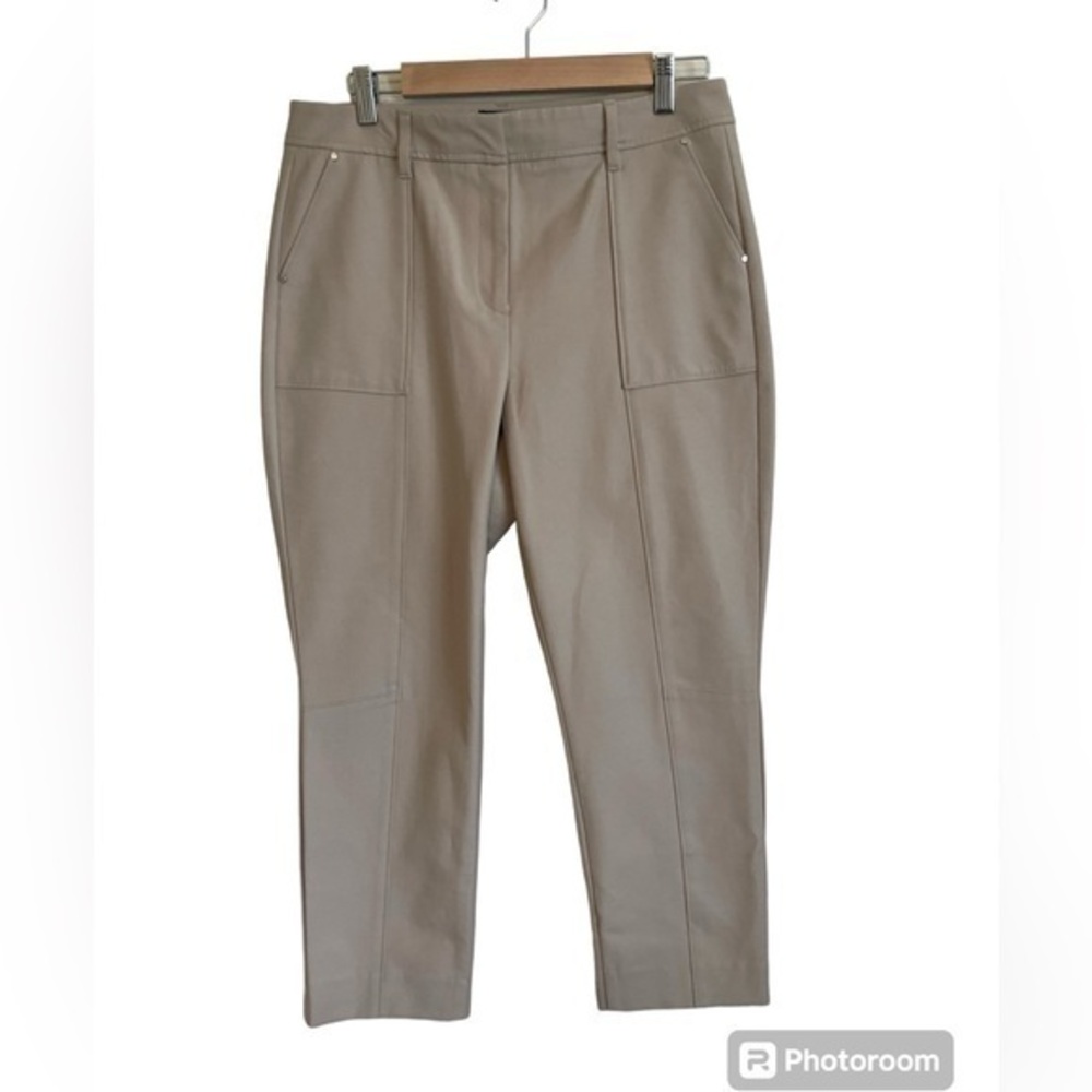 NEW White House Black Market Straight Crop Cobblestone Pants Size 10R
